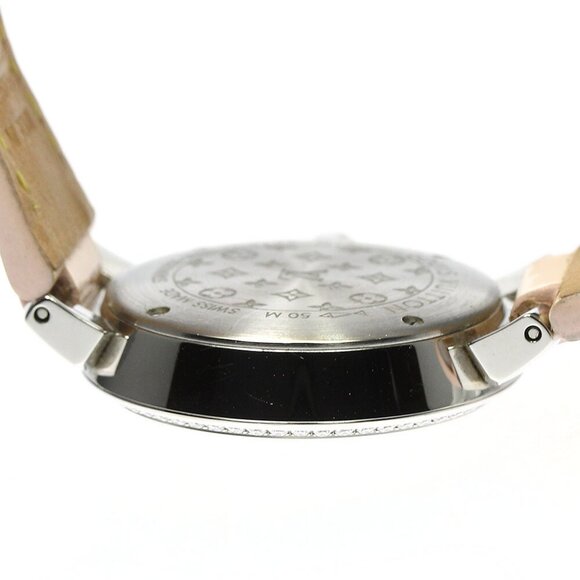 LOUIS VUITTON Tambour monogram Q12MF Diamond bezel 8P Quartz Ladies_784763 - Picture 6 of 7
